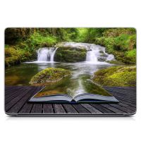 Виниловый стикер для ноутбука Книга, пейзаж Матовый