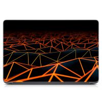 Виниловый стикер для ноутбука Оранжевая абстракция Матовый