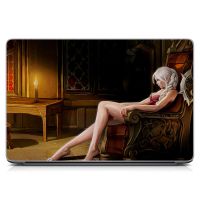 Вініловий стікер для ноутбука Фентезі дівчина Матовий