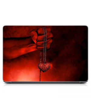 Вінілова наклейка на ноутбук Кулон любові Матовий
