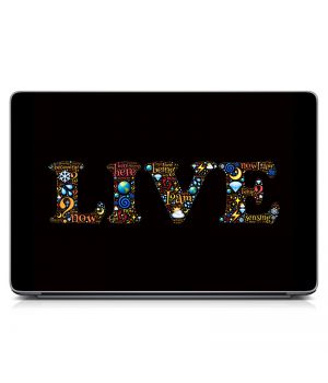 Универсальная наклейка для ноутбука, 13.3"-17.3” 400x260 мм Live Матовая