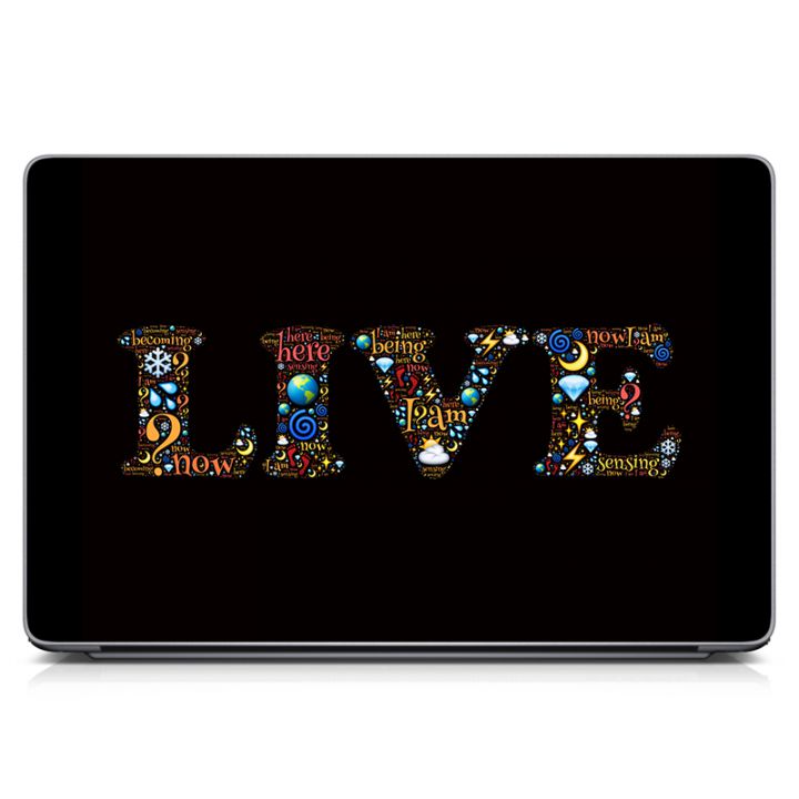 Универсальная наклейка для ноутбука, 13.3"-17.3” 400x260 мм Live Матовая