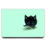 Вінілова наклейка для ноута Чорне кошеня Матова