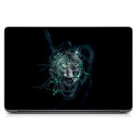 Вінілова наклейка для ноута Вовк Матова