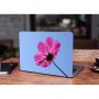Защитная виниловая наклейка для ноутбука Pink flower 380х250 мм Матовая