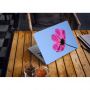 Захисна наліпка на ноутбук універсальна 13.3"-15.6” Pink flower 380х250 мм Матова