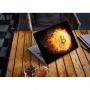13.3"-15.6" Универсальная наклейка на ноутбук Burning bitcoin, 380х250 мм