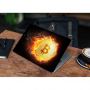 13.3"-15.6” Універсальна наклейка на ноутбук Burning bitcoin, 380х250 мм