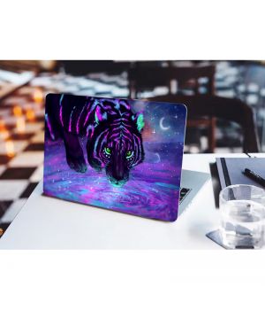 13.3"-15.6" Универсальная наклейка на ноутбук Neon water tiger, 380х250 мм