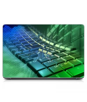 Универсальная наклейка на ноутбук 15.6"-13.3" Клавиатура Матовая 380х250 мм