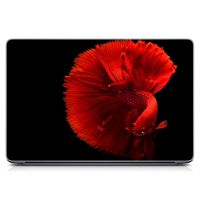 Универсальная наклейка на ноутбук 15.6"-13.3" Красная рыбка Матовый 380х250 мм