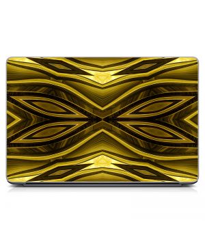 Универсальная наклейка для ноутбука, 13.3"-17.3” 400x260 мм Золотые узоры Матовая