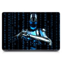 Универсальная наклейка на ноутбук 15.6"-13.3" Робот Матовая 380х250 мм