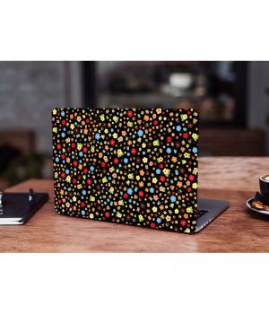 Защитная виниловая наклейка для ноутбука Colorful flowers 380х250 мм Матовая