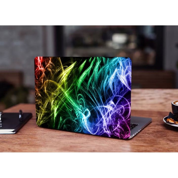 13.3"-15.6" Универсальная наклейка на ноутбук Chaos neon lights, 380х250 мм