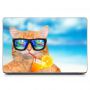 Виниловый стикер для ноутбука Кот в очках Матовый