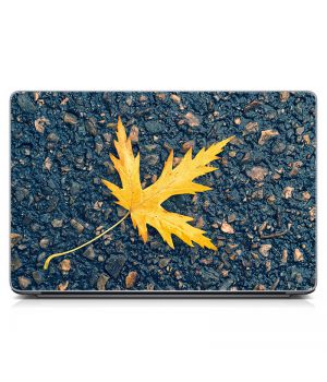 Стикер на ноутбук Осенний лист Матовый