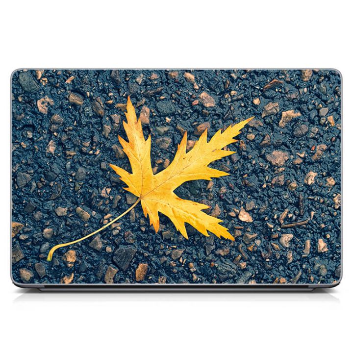 Наклейка на ноутбук Осінній листок Матовий