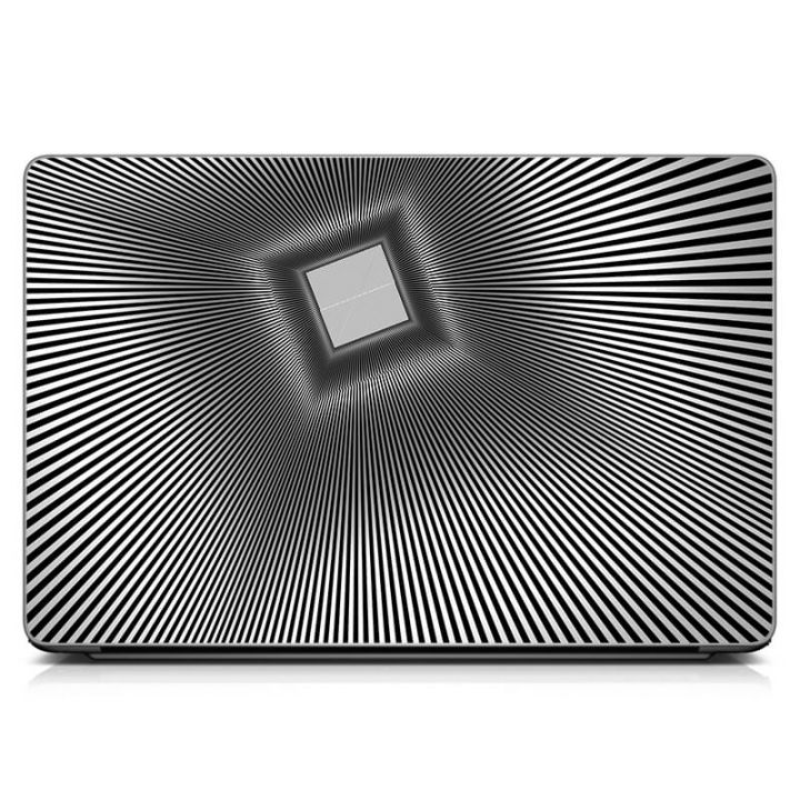 Вінілова наклейка на ноутбук Смуги 3Д Матовий