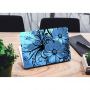 13.3"-15.6” Універсальна наклейка на ноутбук Блакитні квіти Гранж, 380х250 мм
