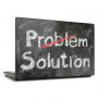 13.3"-15.6" Универсальная наклейка на ноутбук Solution Problem, 380х250 мм