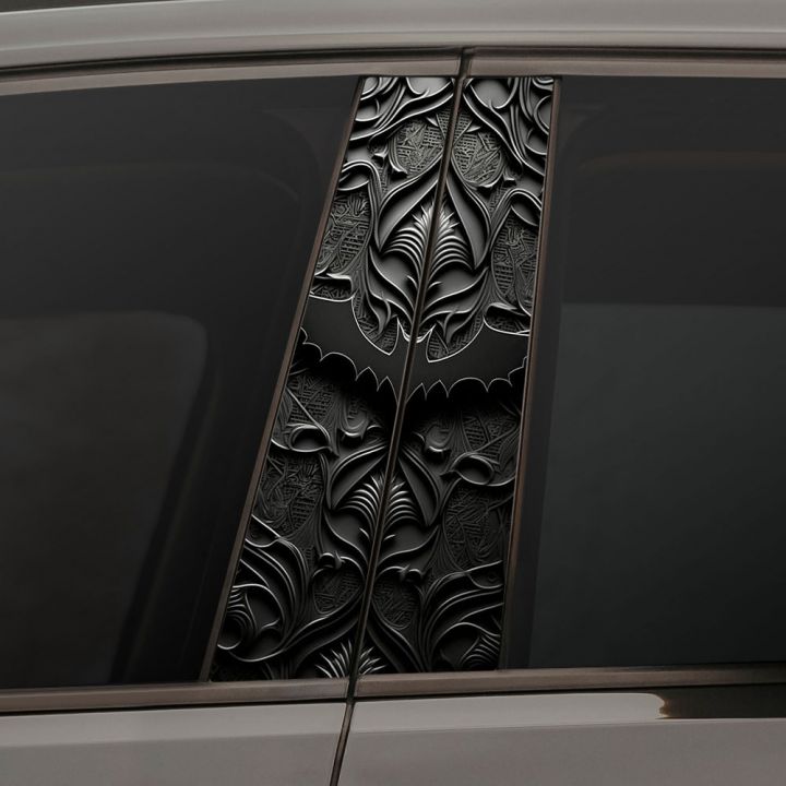 Наклейки на стійки дверей авто - Batman logo ornament