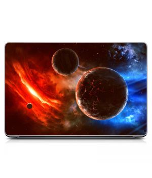 Универсальная наклейка для ноутбука, 13.3"-15.6” 380x250 мм Планеты Матовый