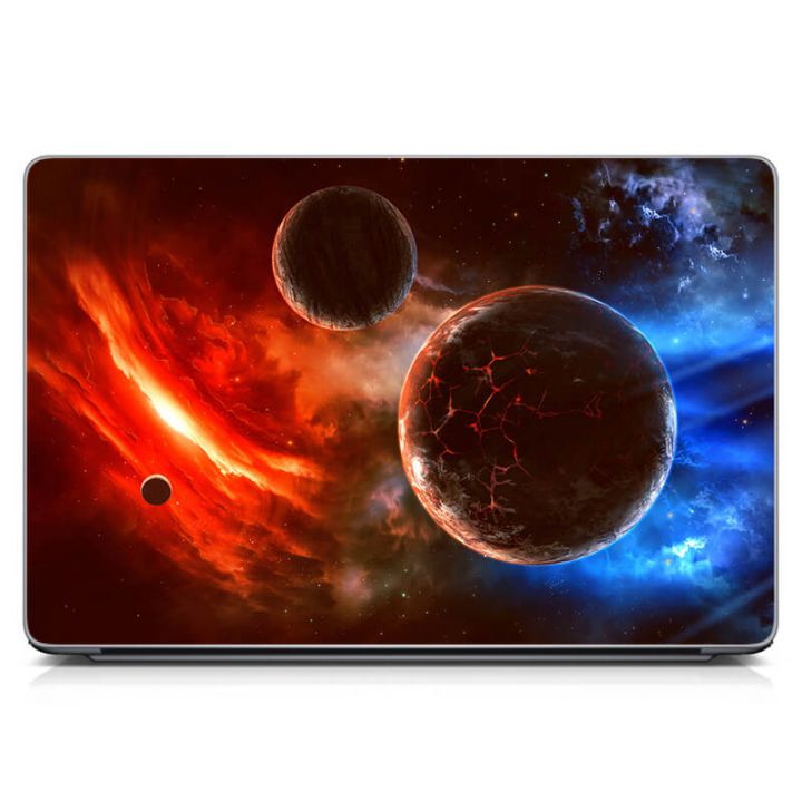 Універсальна наклейка для ноутбука, 13.3"-15.6” 380x250 мм Планети Матовий