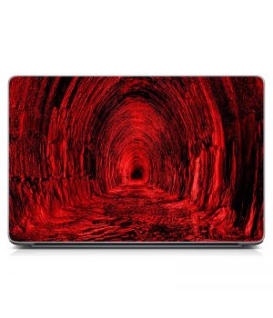 Вініловий стікер для ноутбука Червона абстракція Матовий