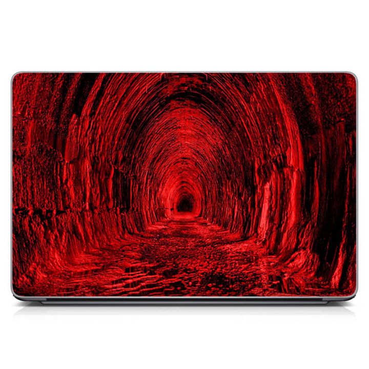Вініловий стікер для ноутбука Червона абстракція Матовий