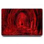 Виниловый стикер для ноутбука Красная абстракция Матовый