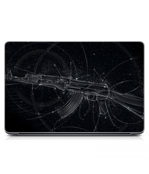 Универсальная наклейка на ноутбук 15.6"-13.3" Оружие Матовая 380х250 мм