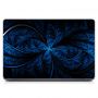 Универсальная наклейка на ноутбук 15.6"-13.3" Синий фон Матовая 380х250 мм