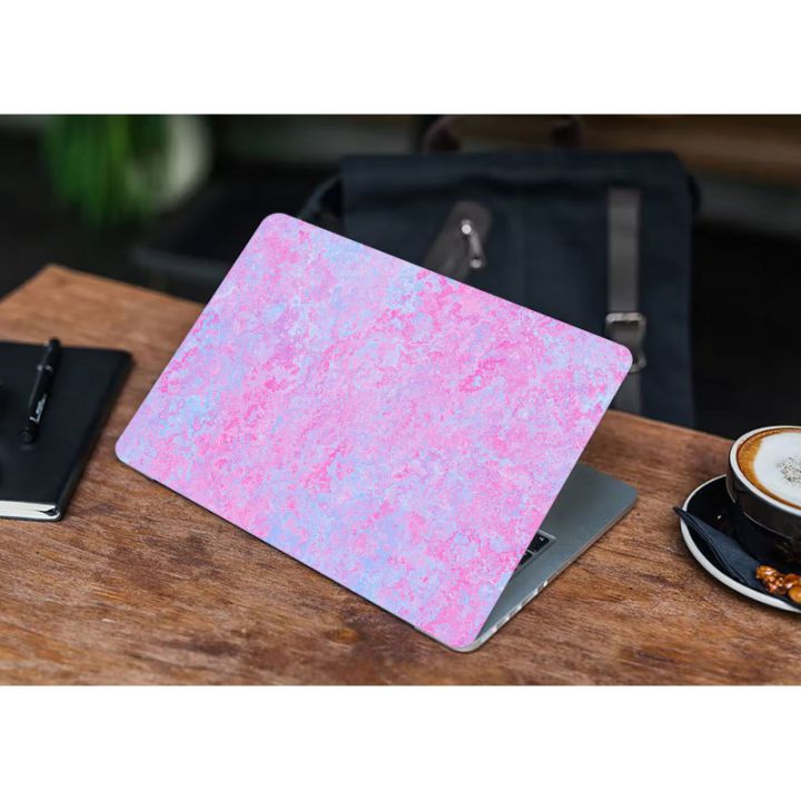 Защитная виниловая наклейка для ноутбука Pink abstraction 380х250 мм Матовая