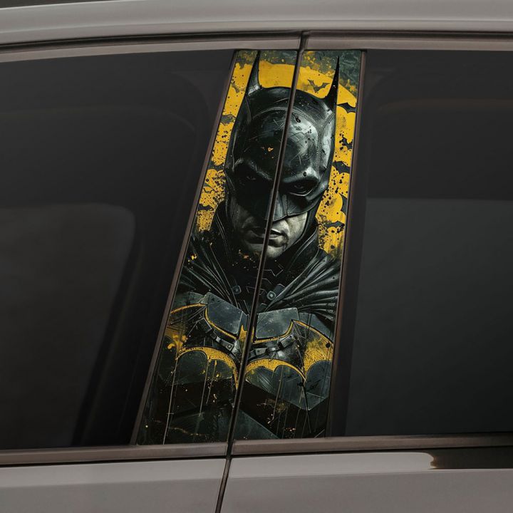 Наклейки на стійки дверей авто - Batman sunset