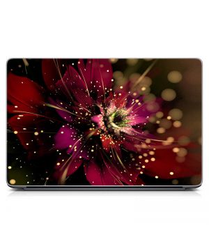Універсальна наклейка для ноутбука, 13.3"-15.6” 380x250 мм Незвичайна квітка Матовий