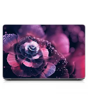 Виниловый стикер на ноутбук Фиолетовый цветок Матовый