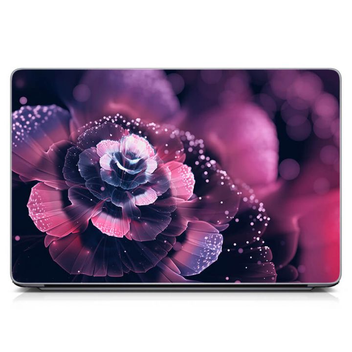 Виниловый стикер на ноутбук Фиолетовый цветок Матовый