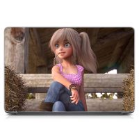 Універсальна наклейка для ноутбука 15.6"-13.3" Блондинка Матовий 380х250 мм