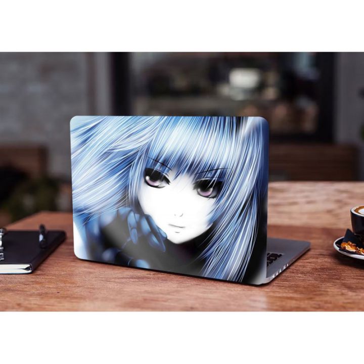 13.3"-15.6” Універсальна наклейка на ноутбук Little blue girl anime, 380х250 мм
