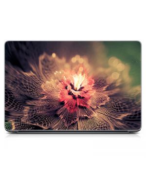Виниловый стикер для ноутбука Необыкновенный цветочек Матовый