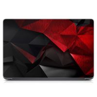 Універсальна наклейка для ноутбука, 13.3"-17.3” 400x260 мм Чорно-червона абстракція Матовий