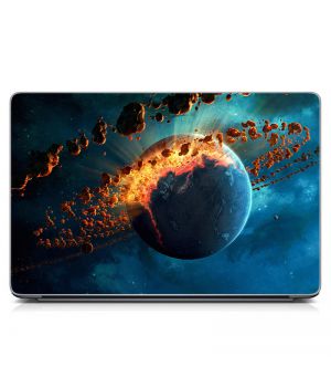 Виниловый стикер для ноутбука Взрыв планеты Матовый