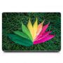 Виниловый стикер для ноутбука Разноцветные листья Матовый