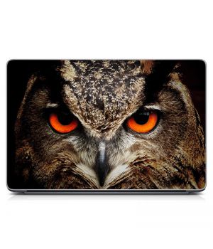 Универсальная наклейка на ноутбук 15.6"-13.3" Сова Матовый 380х250 мм