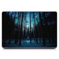 Универсальная наклейка для ноутбука, 13.3"-17.3” 400x260 мм Зимний лес Матовый