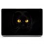 Универсальная наклейка на ноутбук 15.6"-13.3" Черная кошка Матовый 380х250 мм
