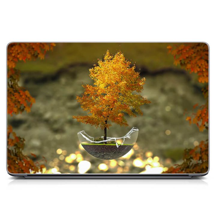 Вінілова наклейка на ноутбук Осіннє дерево Матовий