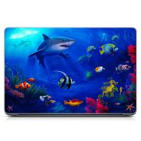 Універсальна наклейка для ноутбука 15.6"-13.3" Водний світ Матова 380х250 мм