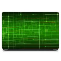 Вінілова наклейка для ноута Зелений фон Матова